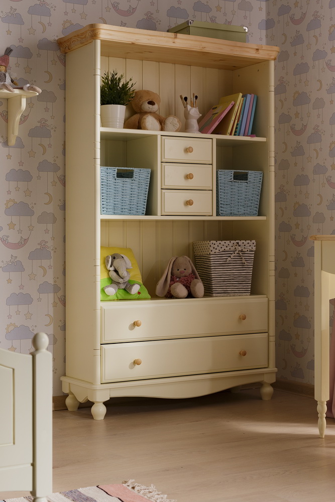 Книжный шкаф с выдвижными ящиками «Айно» №7