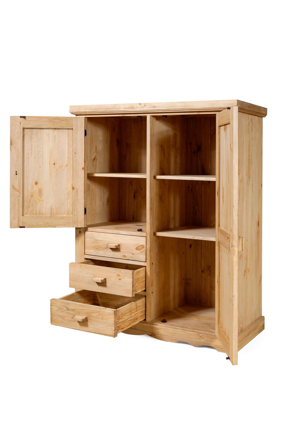 Шкаф массив сосны с ящиками Арль KOF23