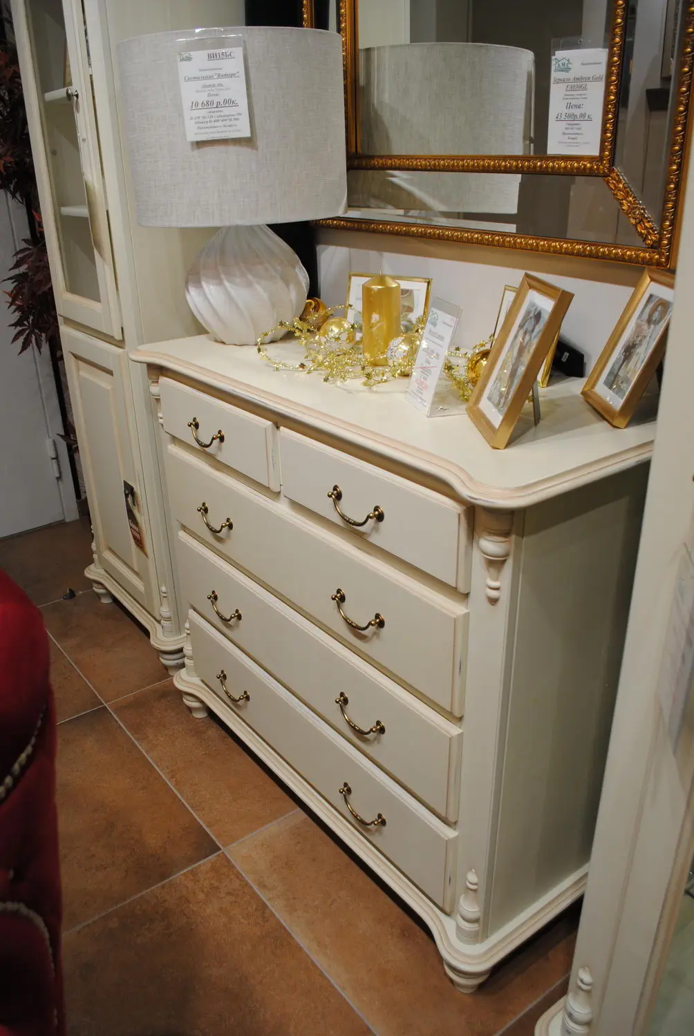 Комод массив сосны Скандия 5 ящиков 2.5.02