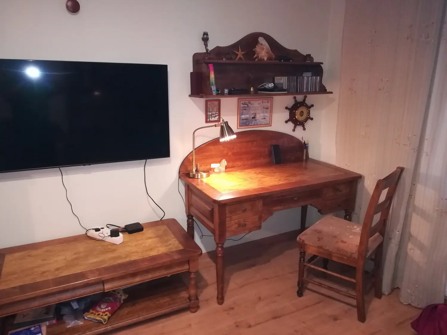 Стол с 5 ящиками Луи Филипп письменный ОВ 02