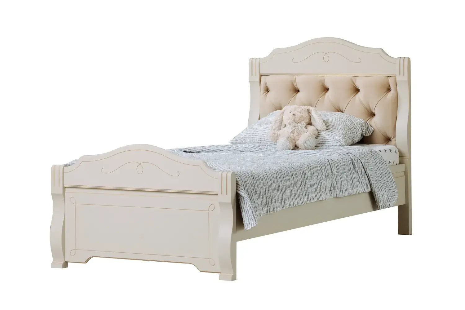 Кровать мягкая односпальная Бетти №34 1200х2000