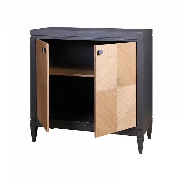 (5.2.2) Комод серый дуб Фокстрот 220A ромб (бетон-дуб натуральный)