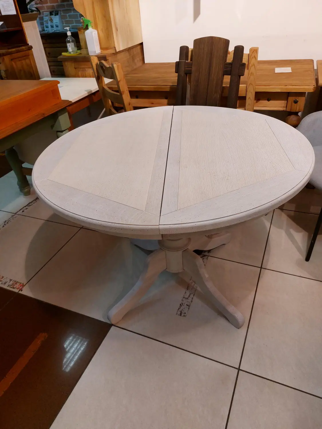 Стол круглый Луи Филипп обеденный ОВ 03 раскладной