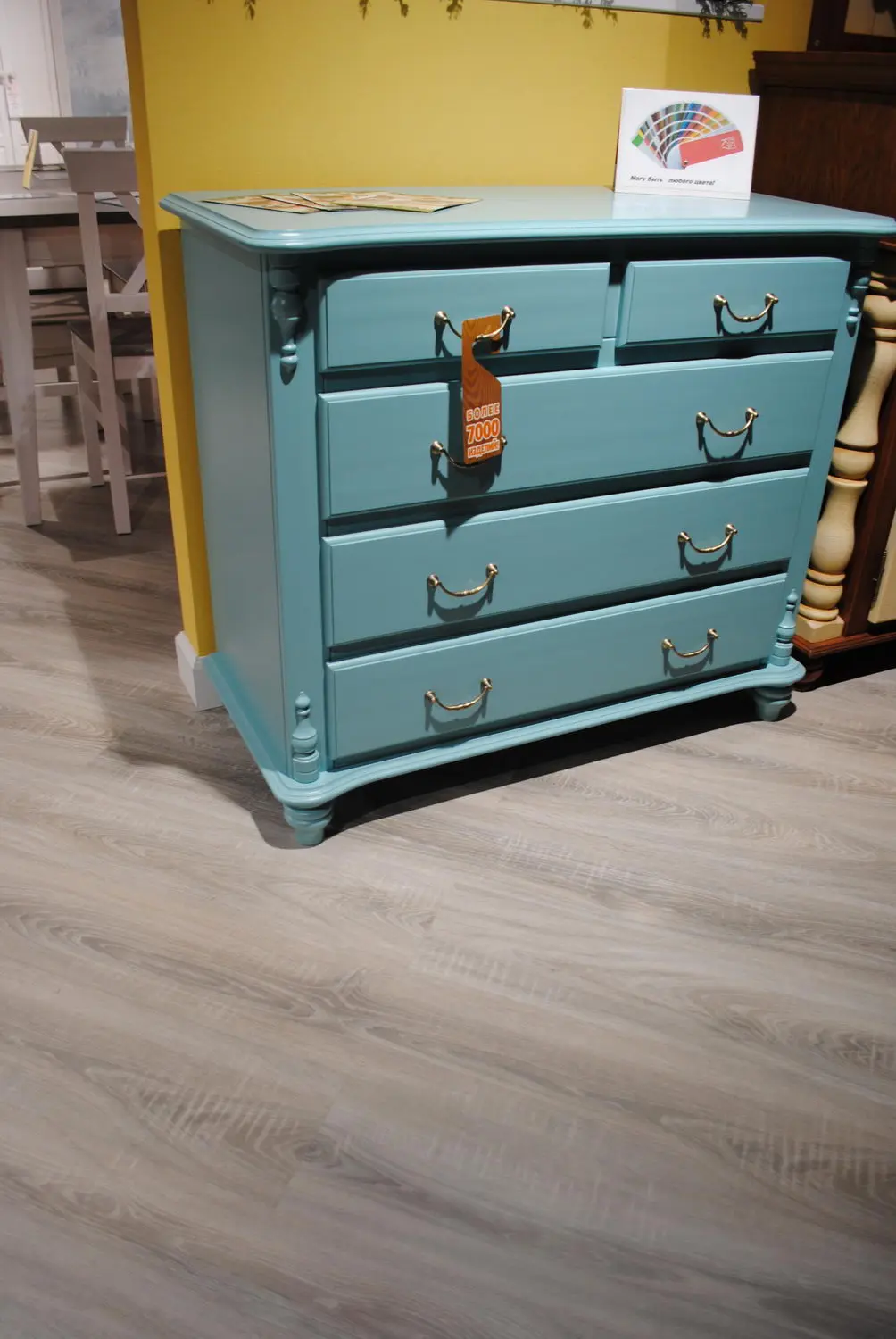 Комод массив сосны Скандия 5 ящиков 2.5.02