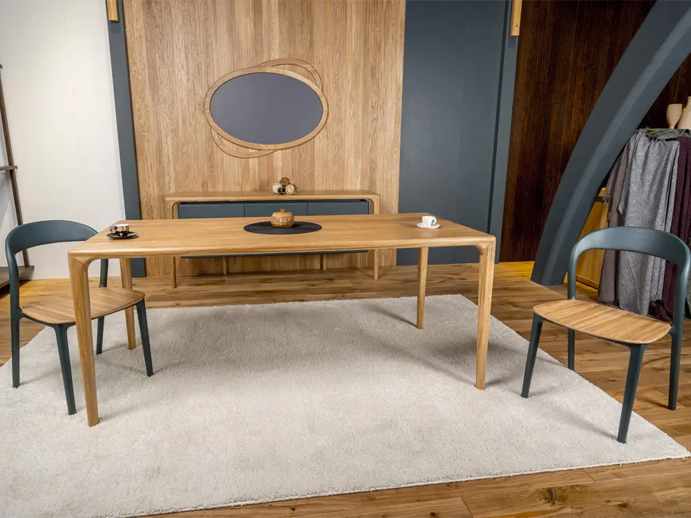 Стул из дуба Милина мягкий кожа