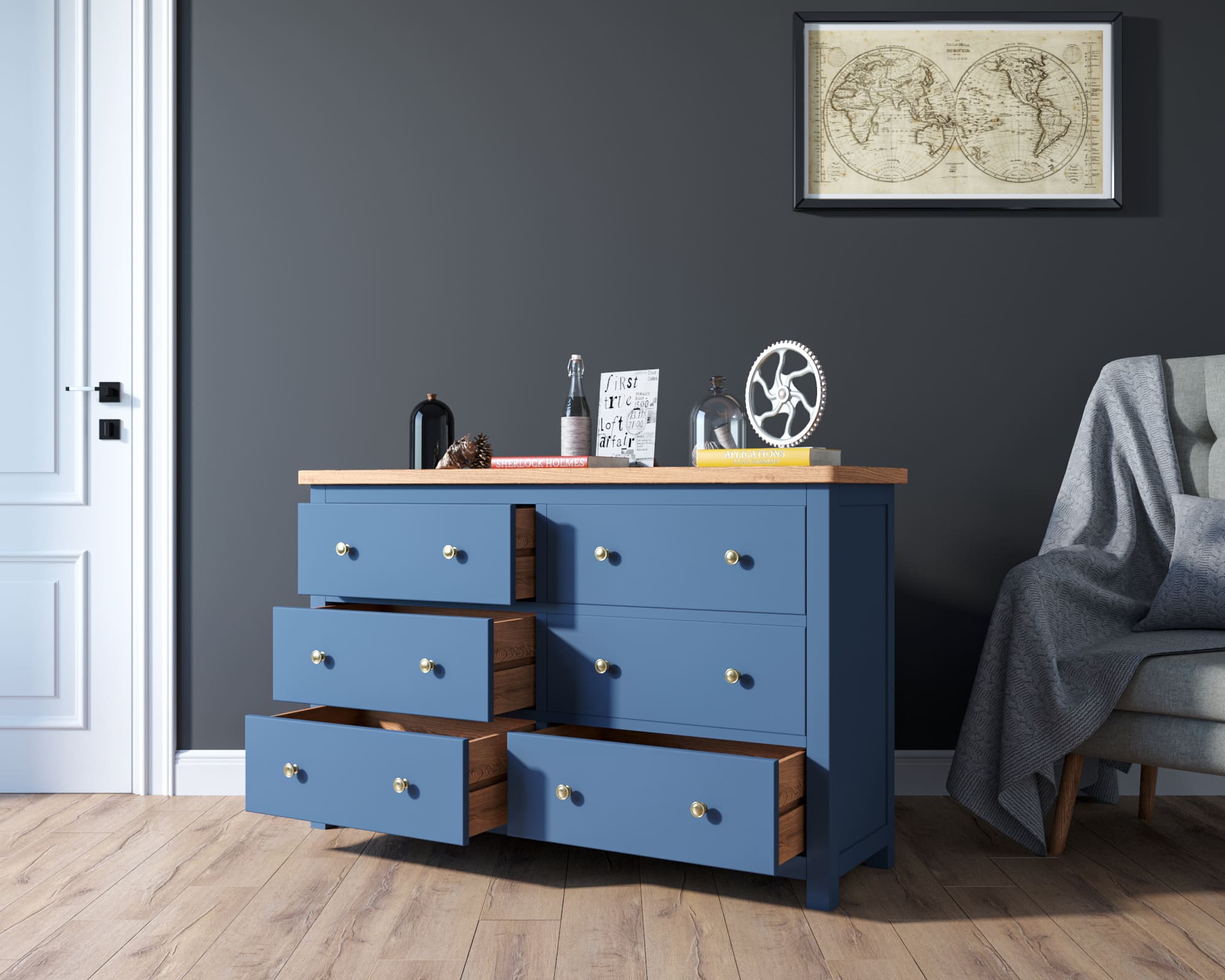 Комод "Jules Verne" шесть ящиков