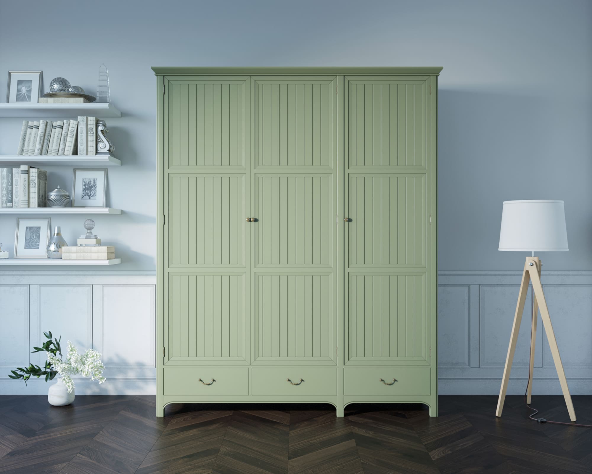 Шкаф трёхстворчатый массив "Olivia"