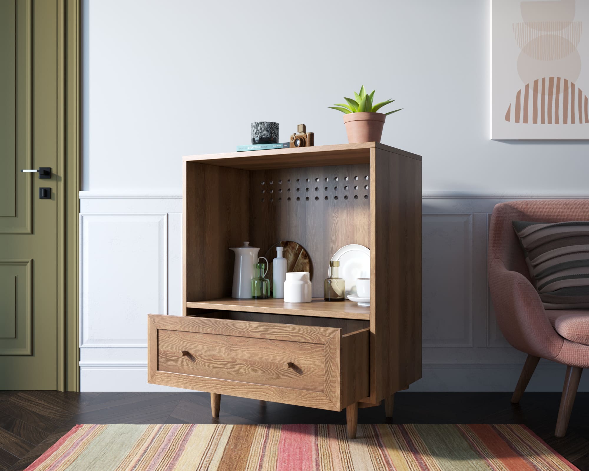 Тумба-комод с выдвижными ящиками "Smart" module 01