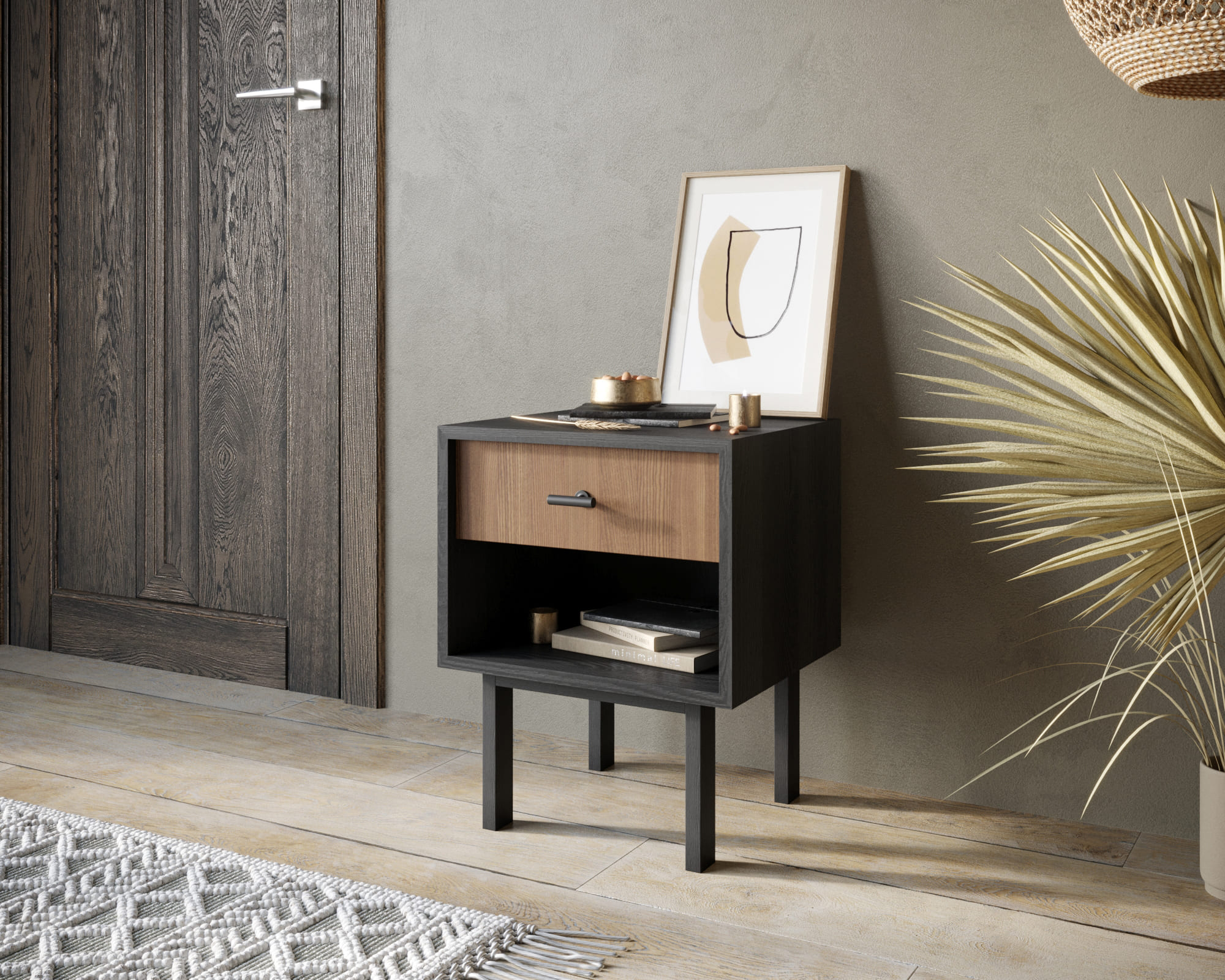 Тумбочка с верхним ящиком "Emerson"