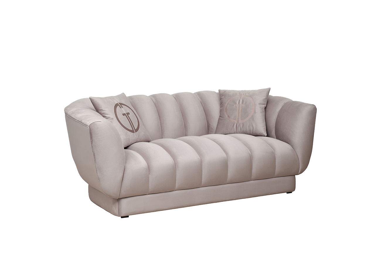 Диван Fabio двухмест. велюр бежевый Colt1001-SERROS 182*95*72см