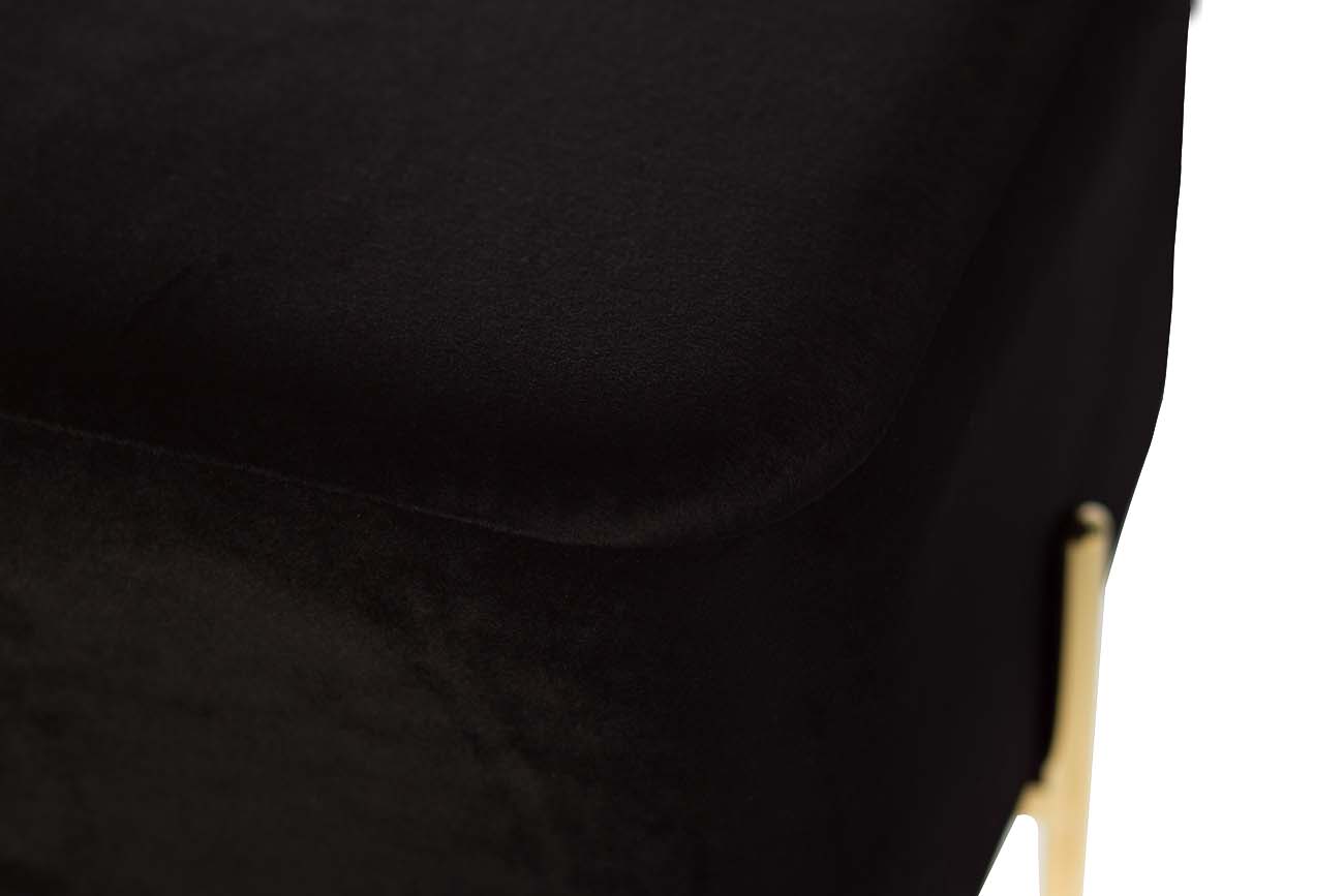 GY-BEN7772GOLD-BL Банкетка велюр черный/золото