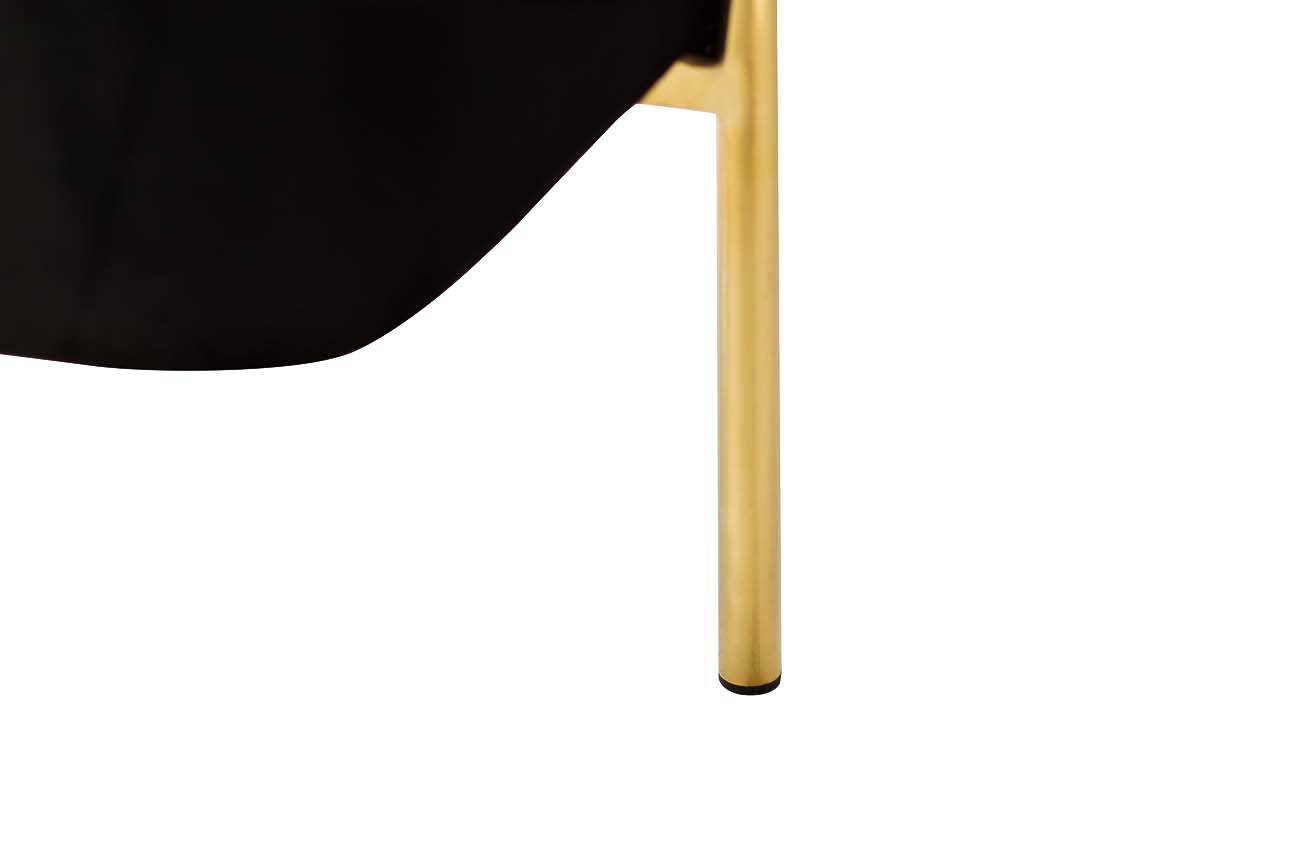 GY-BEN7772GOLD-BL Банкетка велюр черный/золото