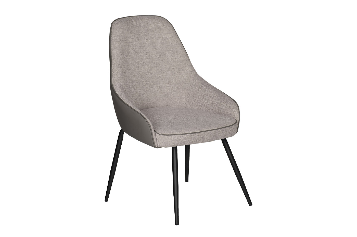 30C-DX-1913 BGE Стул серая рогожка, спинка экокожа