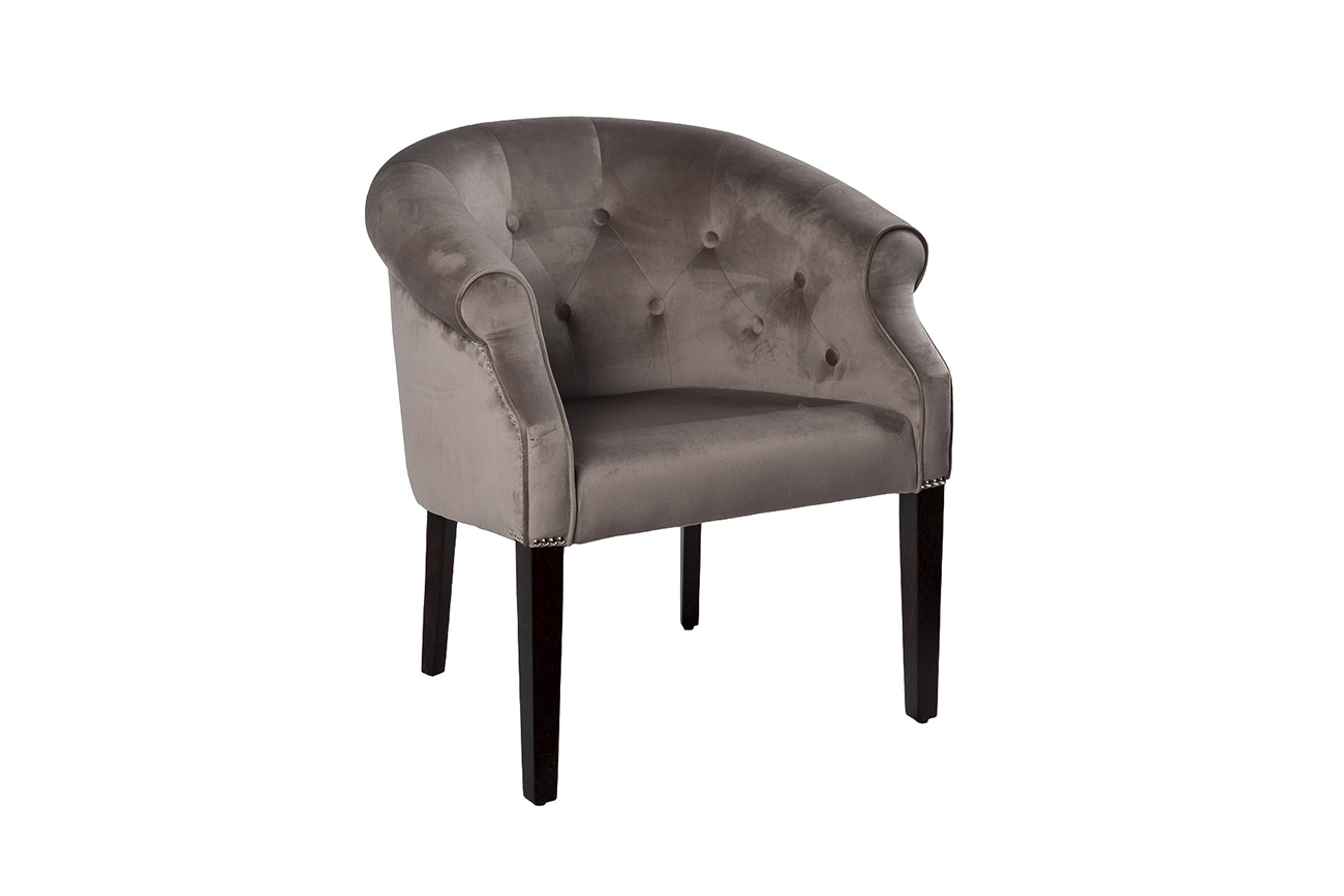 Кресло Buono, велюр крем-брюле Bel42