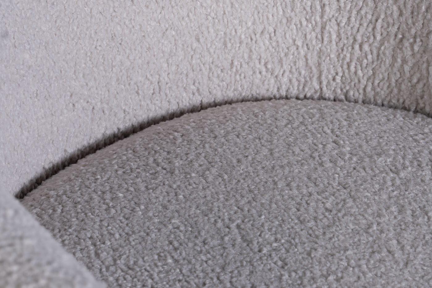 48MY-KRES-2841 SER Кресло вращающееся, иск. каракуль серый