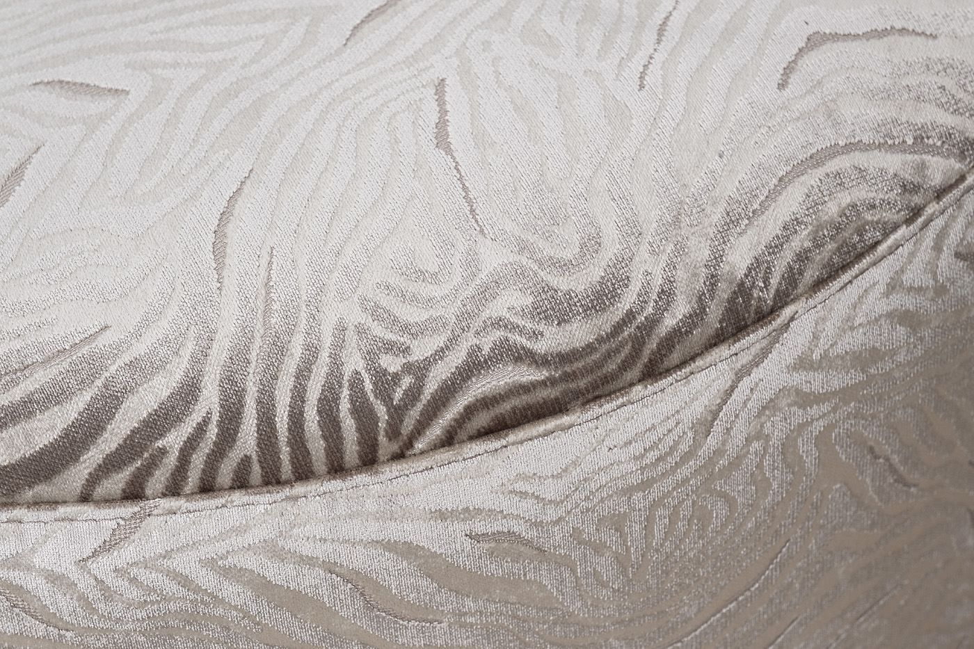 Пуф круглый Murano 80 вельвет принт бежевый Umbr SBEG