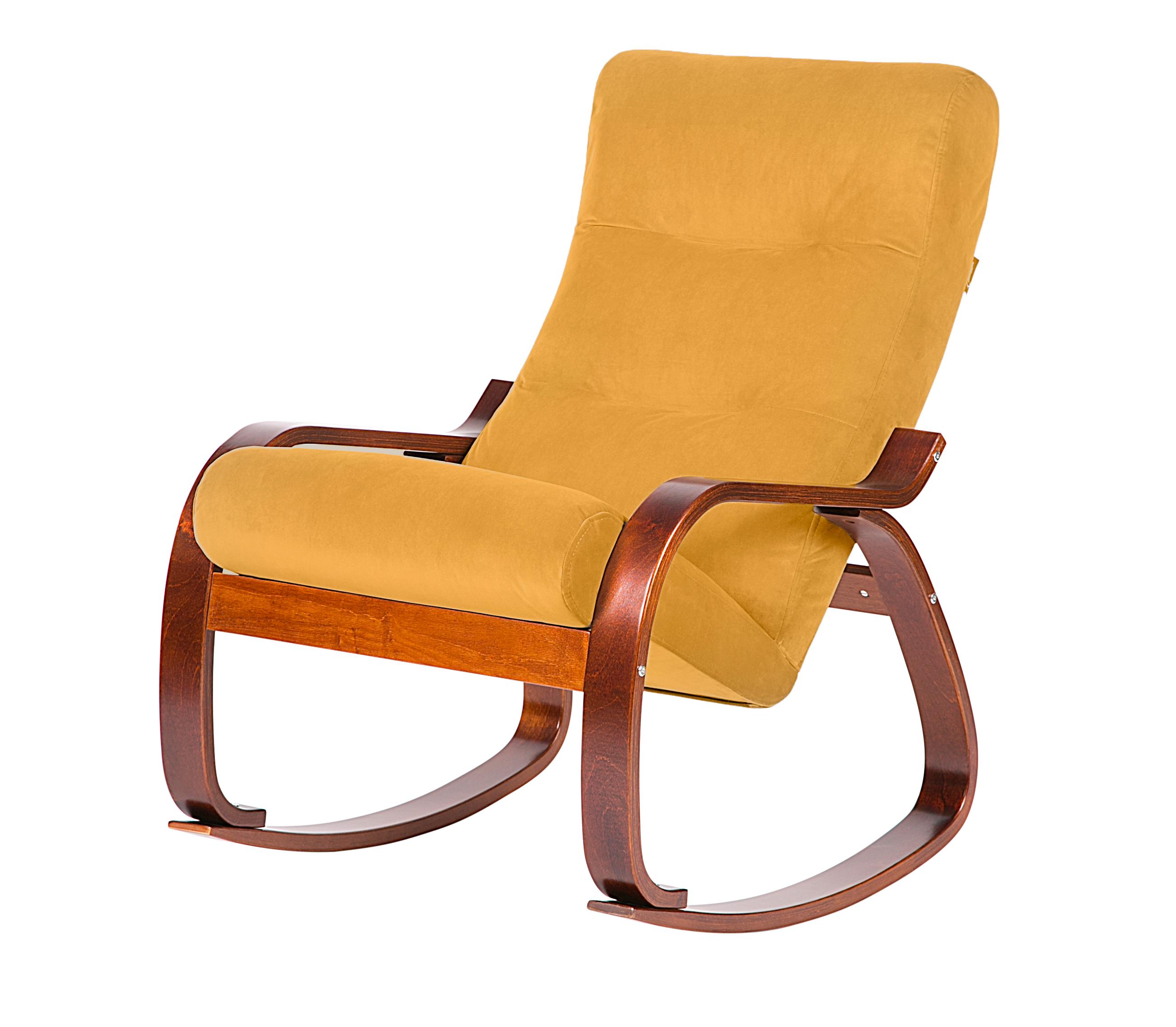 кресло-качалка Гарда фреш 23 охра каркас Вишня