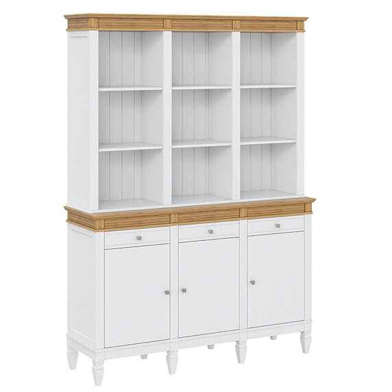 Буфет "Ольса" 300/333 (белый лак/антик 24)