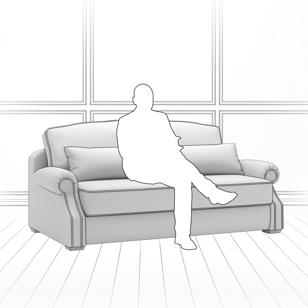 Диван Kane (с механизмом) DKa-I-180-K03-KaB40-E23