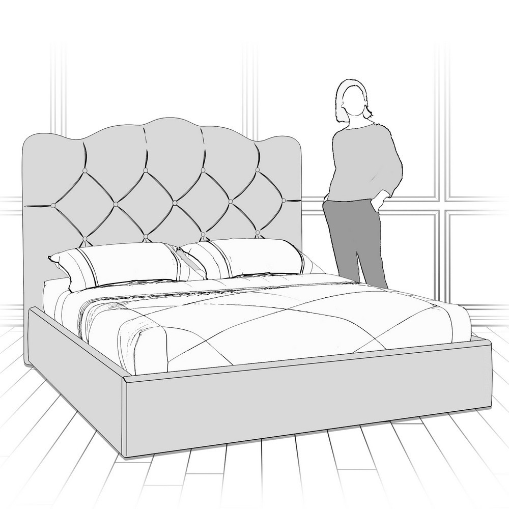 Кровать с подъемным механизмом K70-1800-B08