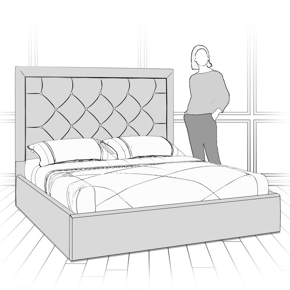 Кровать с подъемным механизмом K20-1600-B18