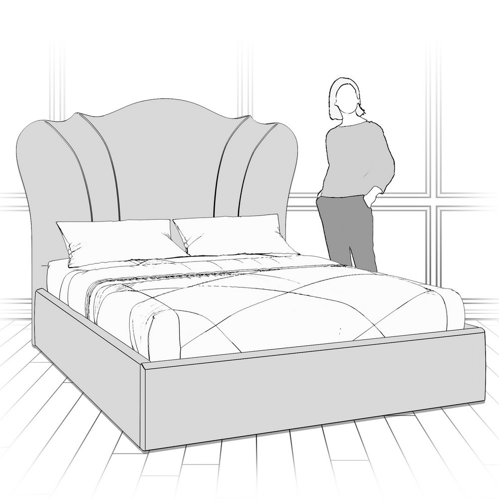 Кровать с подъемным механизмом K60-1600-B18