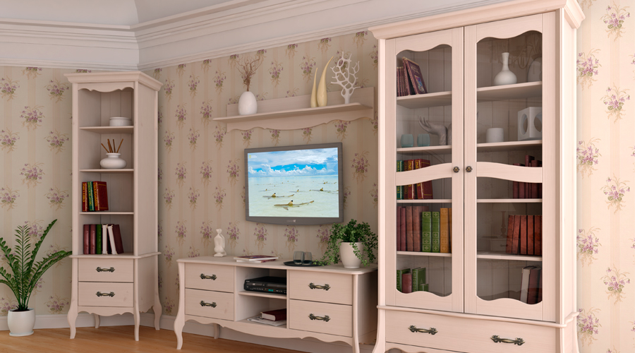 Витрина деревянная ЛеБо 2-дверная