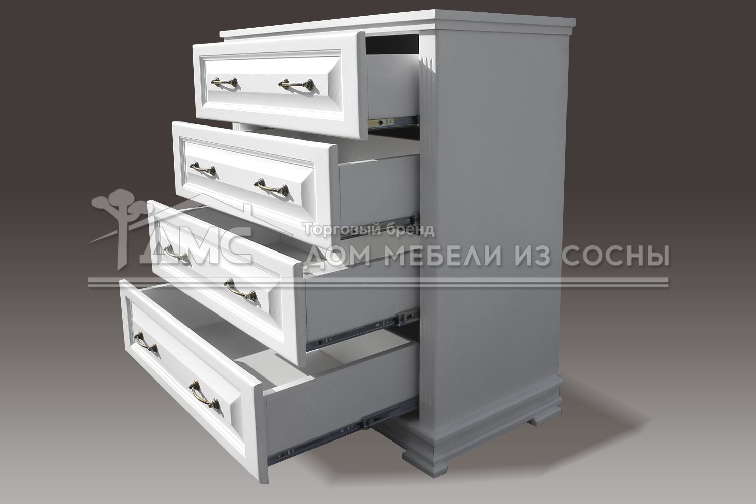 Комод из дерева Венеция 4 ящика