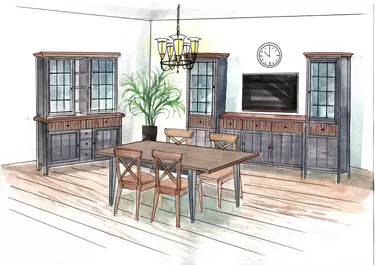 Гостиная Сканди