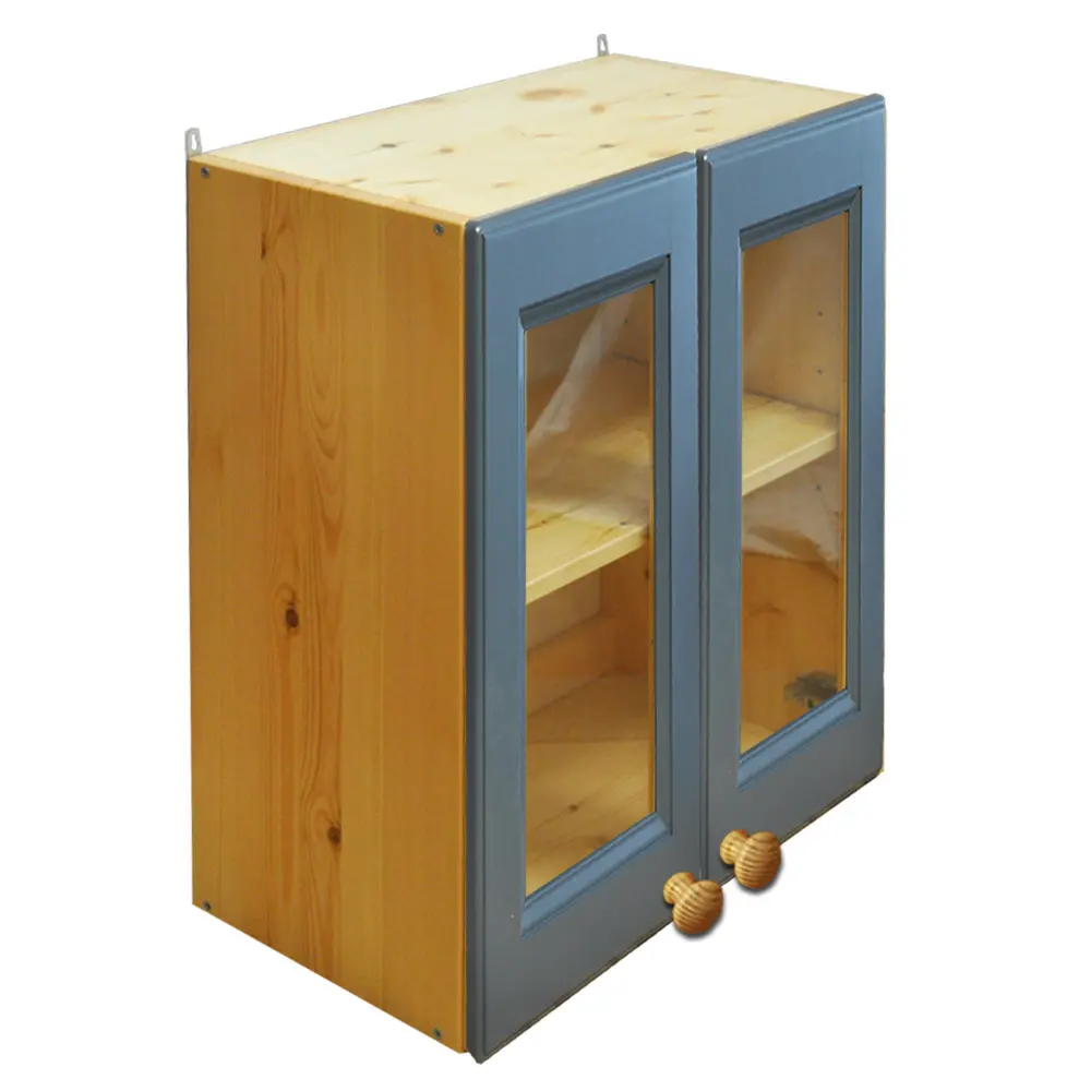 Шкаф с дверками настенный со стеклом Весури арт. 261 морин