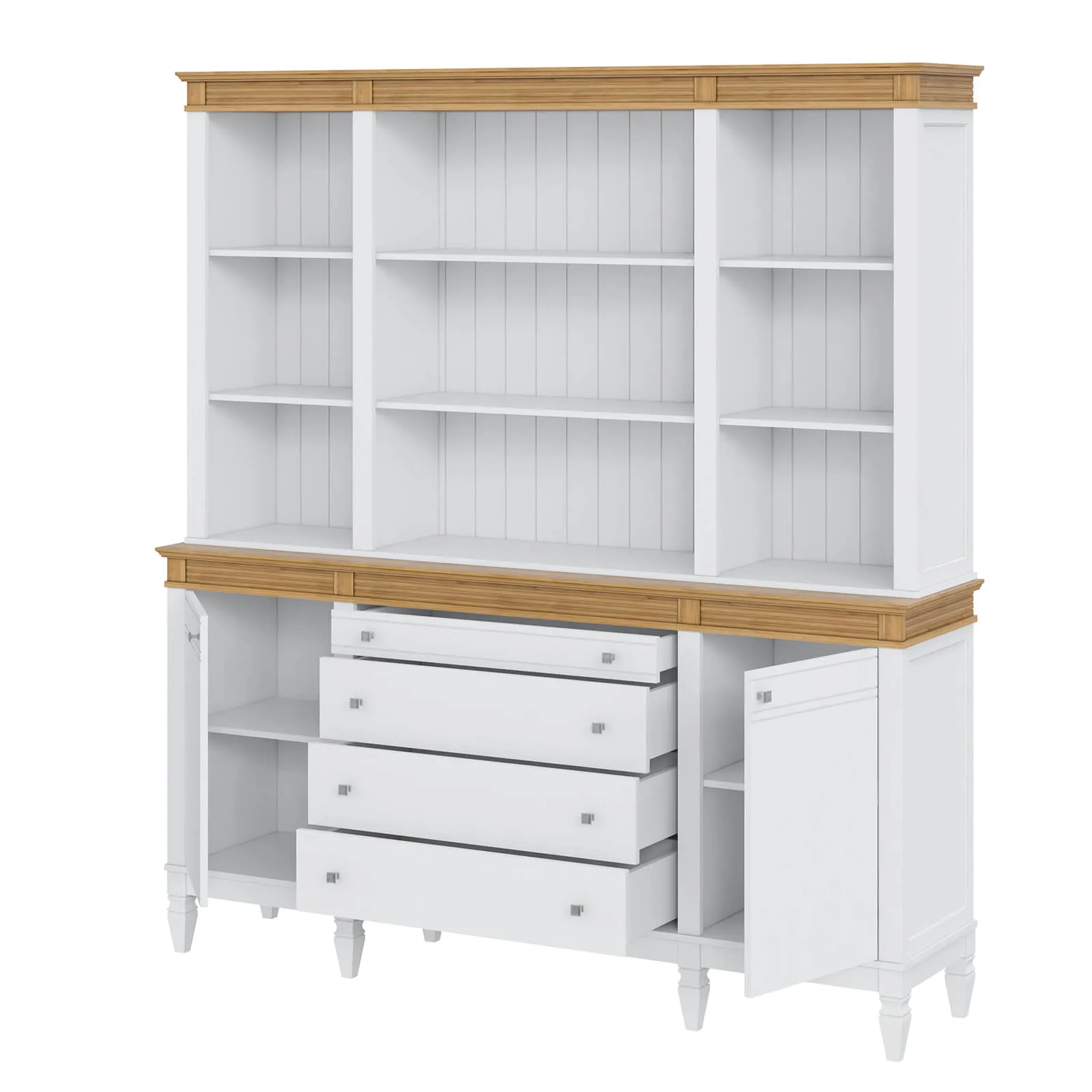 Буфет "Ольса" 400/424 (белый лак/антик 24)