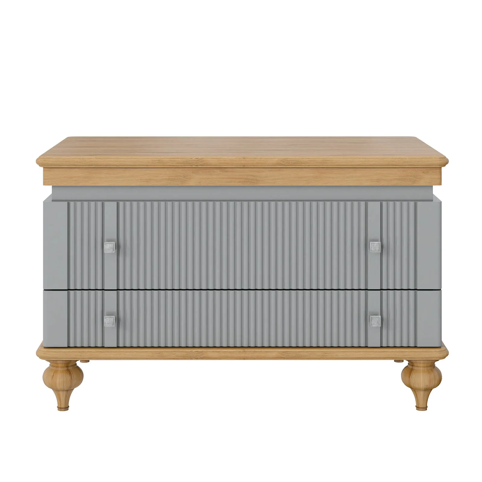 Тумба (сундук) "Рандеву" 01 (серый 7042/антик 24)